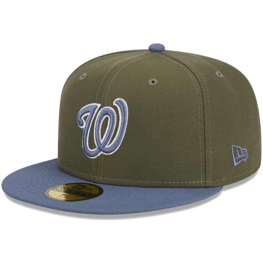New Era Washington Nationals Olive/Blue 2023 59FIFTY Fitted Hat