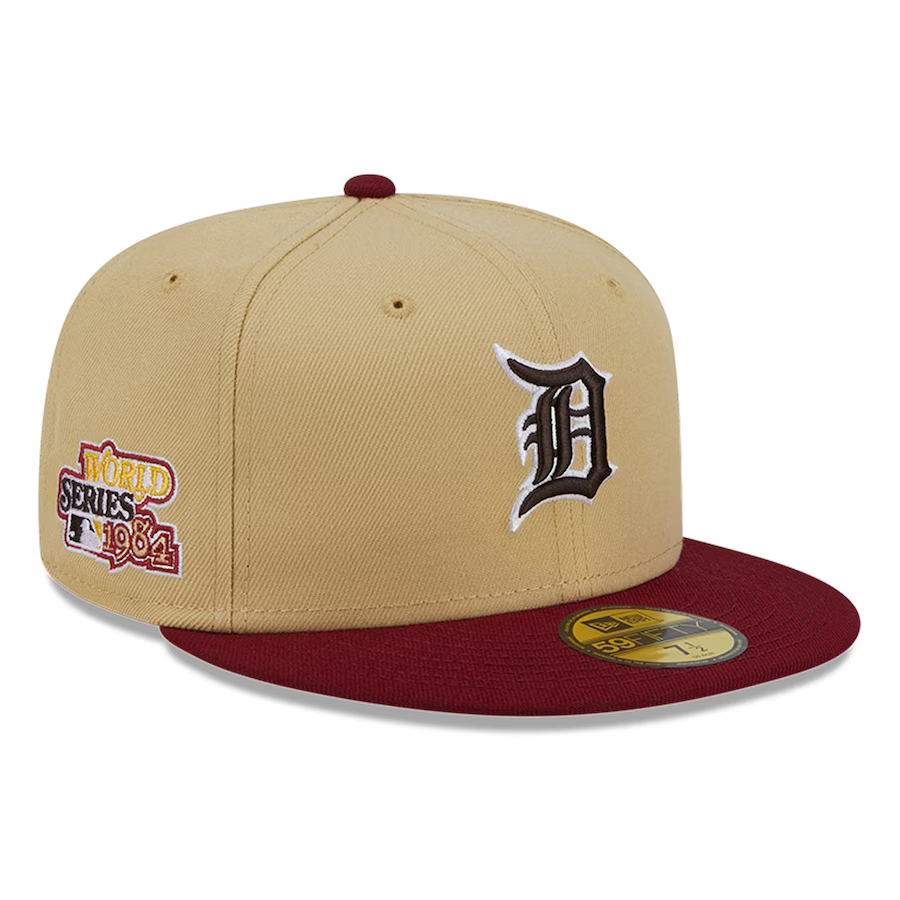 New Era Detroit Tigers Vegas Gold/Cardinal 2023 59FIFTY Fitted Hat