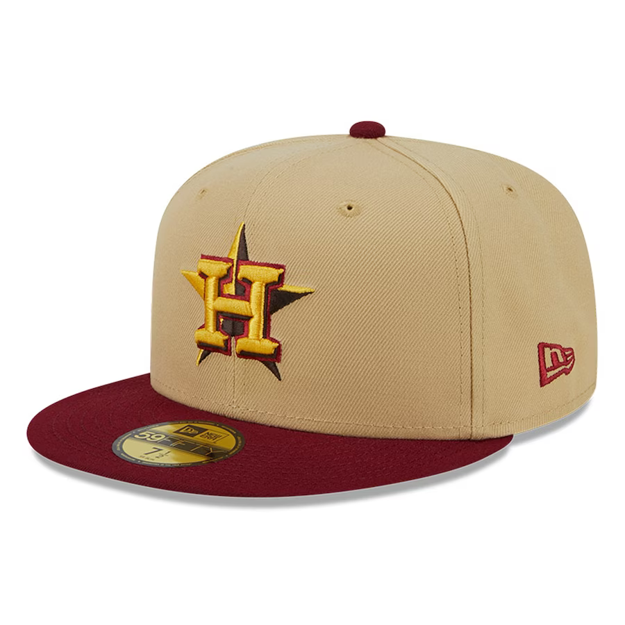 New Era Houston Astros Vegas Gold/Cardinal 2023 59FIFTY Fitted Hat