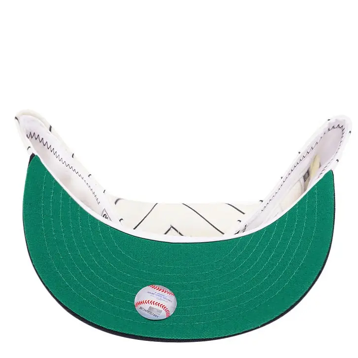 New Era Anaheim Angels White Pinstripe 40th Season 59FIFTY Fitted Hat