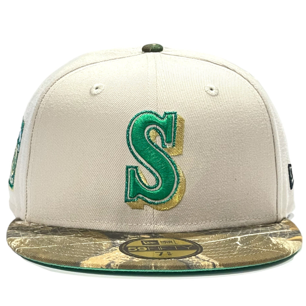 New Era Seattle Mariners 40th Anniversary "Metallic Realtree 2.0" Stone 59FIFTY Fitted Hat