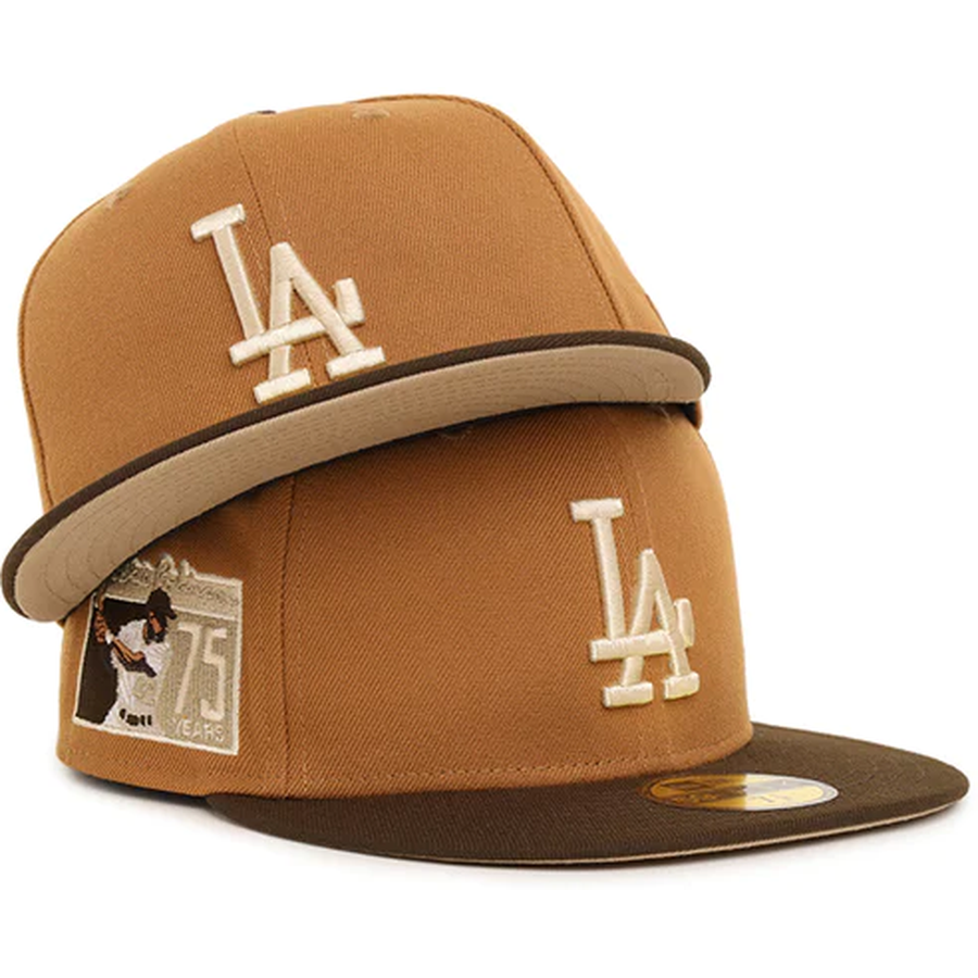 New Era Los Angeles Dodgers Jackie Robinson 75th Anniversary Bronze/Walnut 59FIFTY Fitted Hat