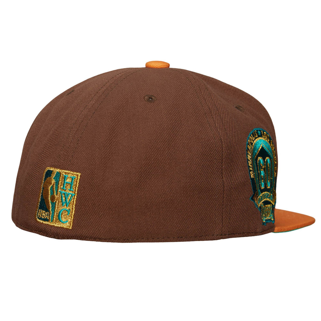 Mitchell & Ness Los Angeles Lakers Copper Top Hardwood Classic Fitted Hat