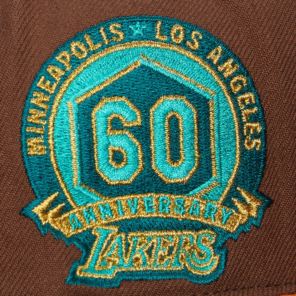 Mitchell & Ness Los Angeles Lakers Copper Top Hardwood Classic Fitted Hat