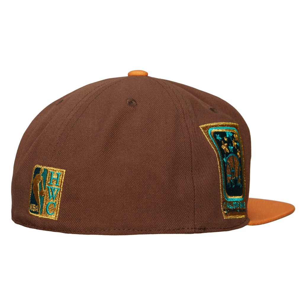 Mitchell & Ness Seattle Supersonics Copper Top Hardwood Classic Fitted Hat