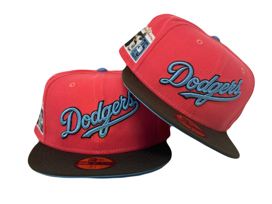 New Era Los Angeles Dodgers Jackie Robinson 75th Anniversary Beetroot/Sky Blue/ 59FIFTY Fitted Hat