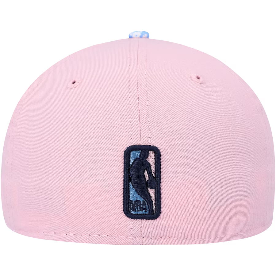 New Era Boston Celtics Pink/Light Blue Paisley Visor 59FIFTY Fitted Hat