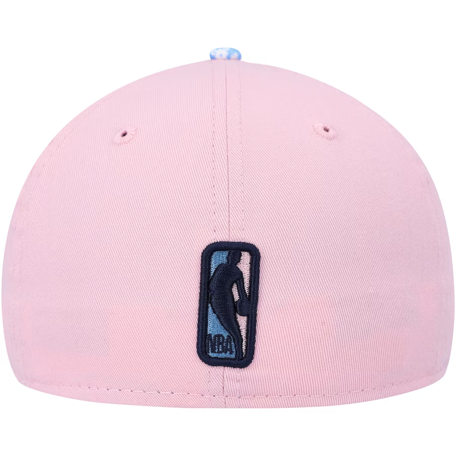 New Era Brooklyn Nets Pink/Light Blue Paisley Visor 59FIFTY Fitted Hat
