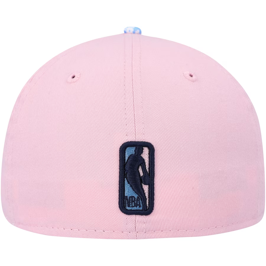 New Era New York Knicks Pink/Light Blue Paisley Visor 59FIFTY Fitted Hat
