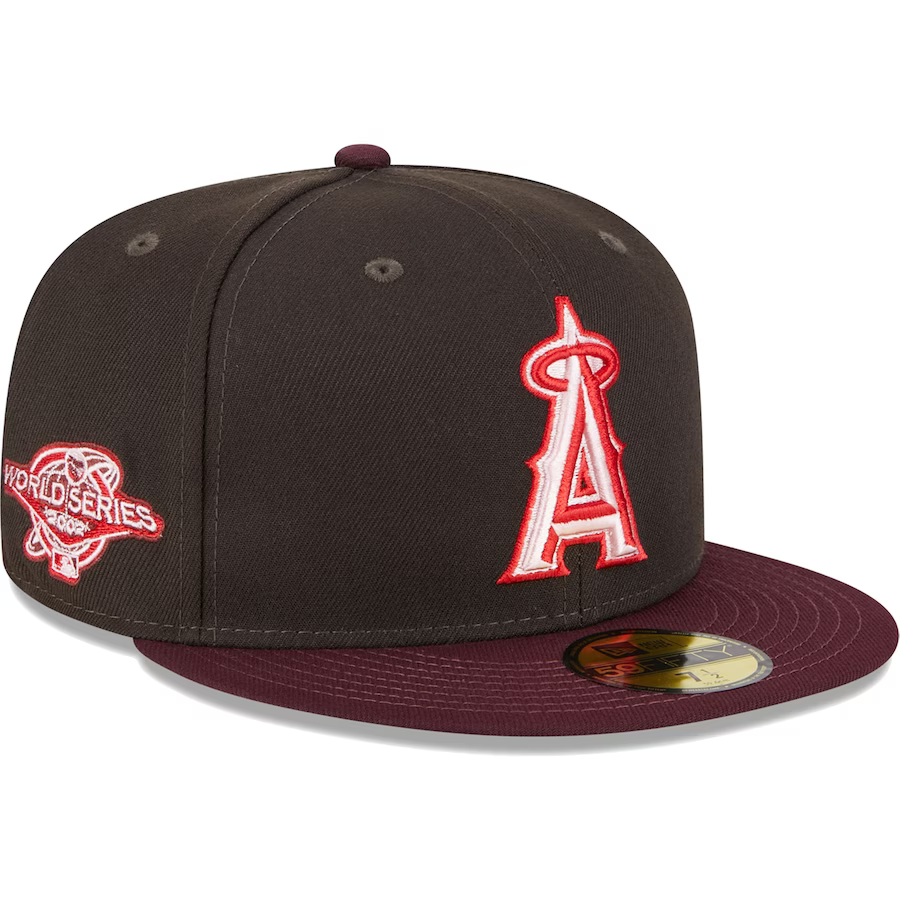 New Era Los Angeles Angels Chocolate Strawberry 2023 59FIFTY Fitted Hat
