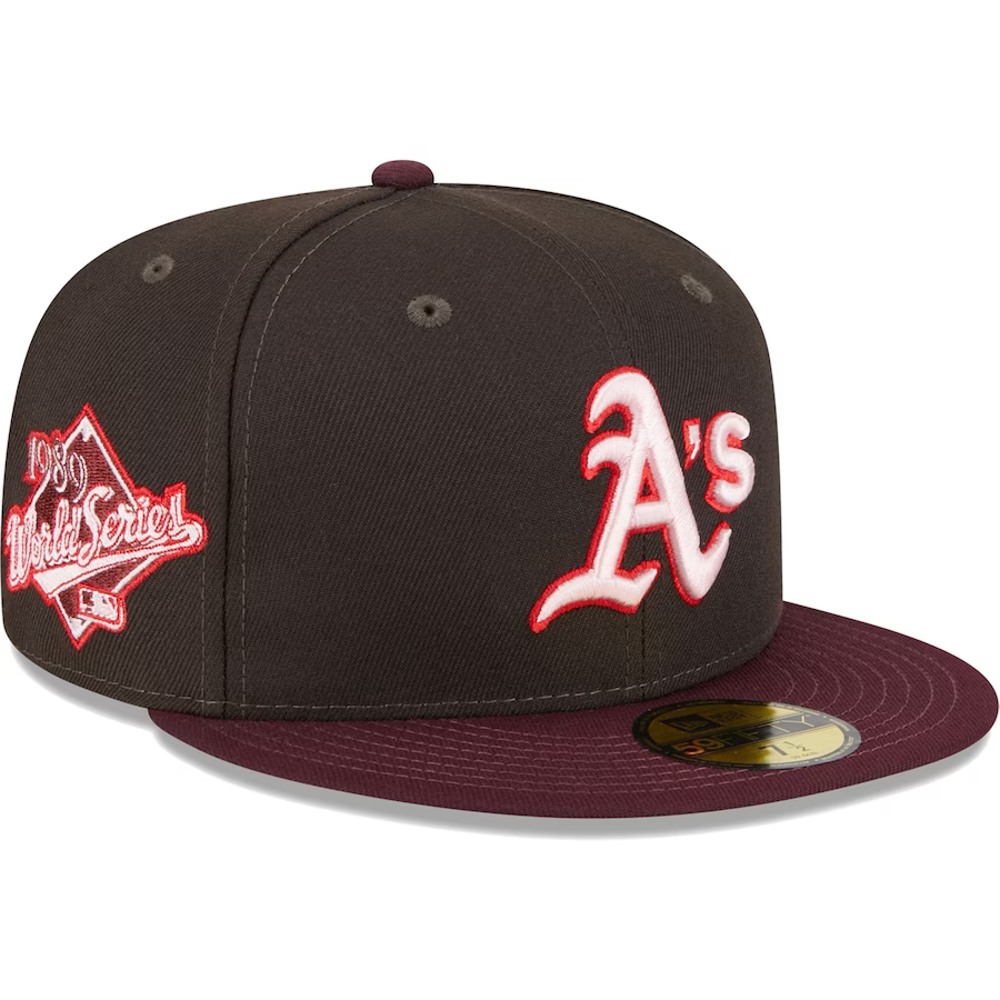 New Era Oakland Athletics Chocolate Strawberry 2023 59FIFTY Fitted Hat