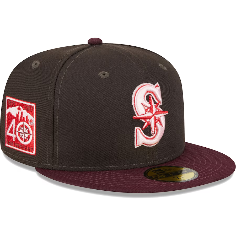 New Era Seattle Mariners Chocolate Strawberry 2023 59FIFTY Fitted Hat