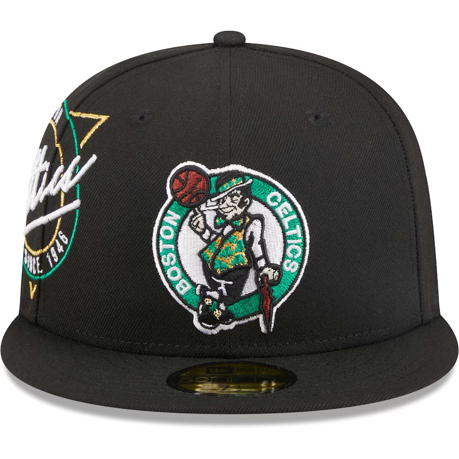 New Era Boston Celtics Black Neon Emblem 2023 59FIFTY Fitted Hat