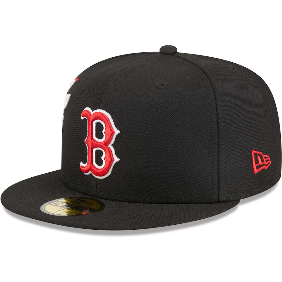 New Era Boston Red Sox Black Neon Emblem 2023 59FIFTY Fitted Hat