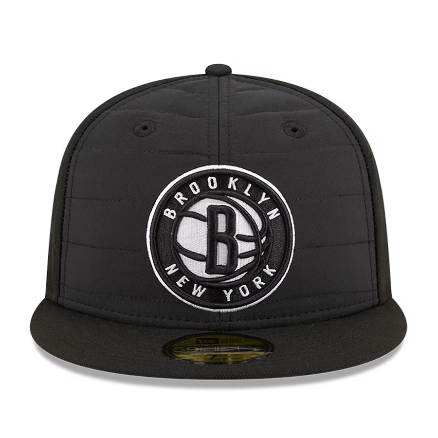 New Era Brooklyn Nets Black Quilt 2023 59FIFTY Fitted Hat