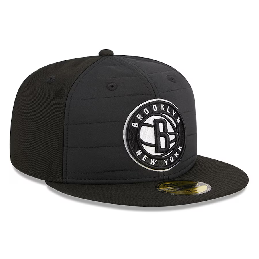 New Era Brooklyn Nets Black Quilt 2023 59FIFTY Fitted Hat