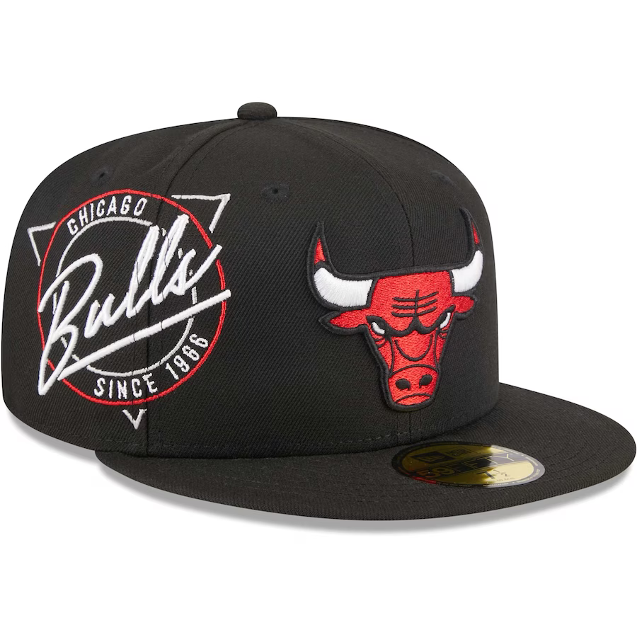 New Era Chicago Bulls Black Neon Emblem 2023 59FIFTY Fitted Hat