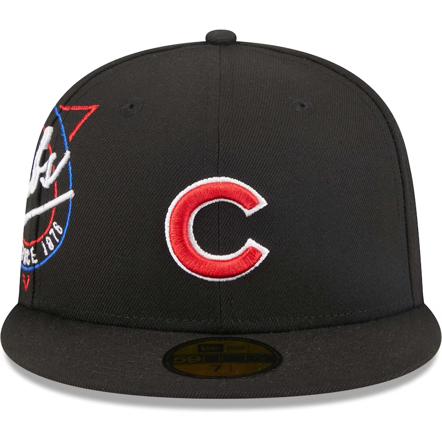 New Era Chicago Cubs Black Neon Emblem 2023 59FIFTY Fitted Hat