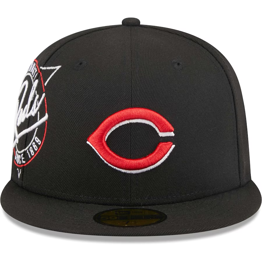 New Era Cincinnati Reds Black Neon Emblem 2023 59FIFTY Fitted Hat
