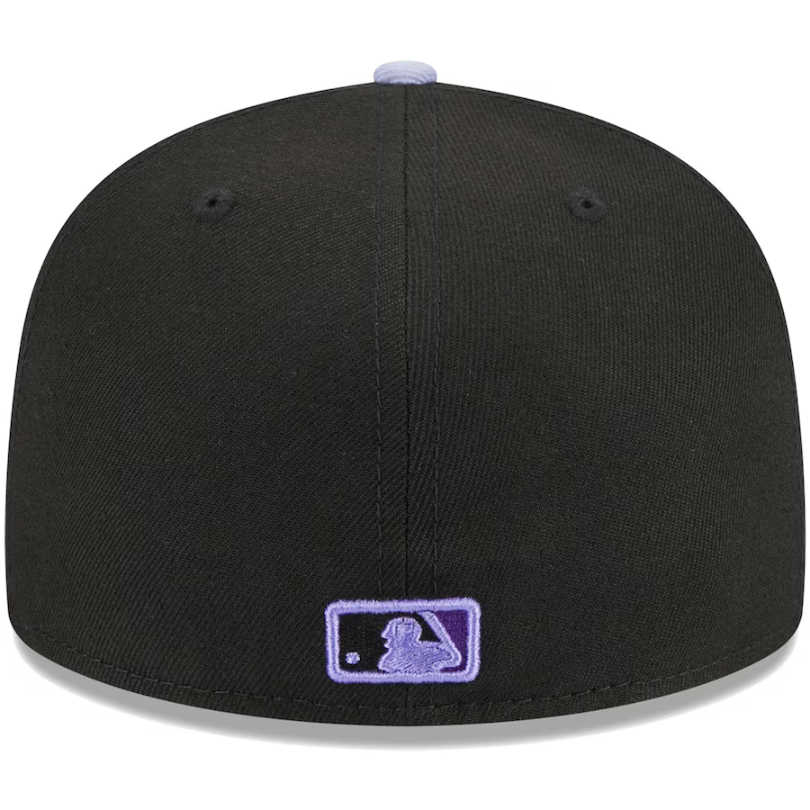 Casquette New Era 59FIFTY Colorado Rockies – Noir/Violet, Ajustée, USA, Neuf