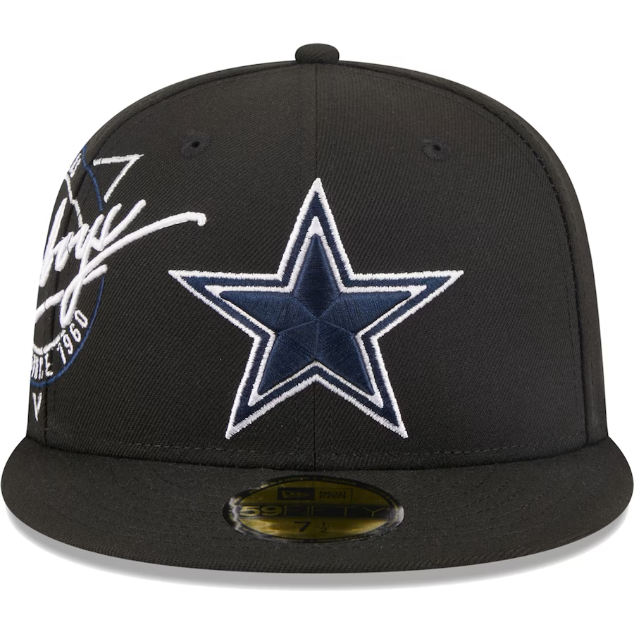 New Era Dallas Cowboys Black Neon Emblem 2023 59FIFTY Fitted Hat