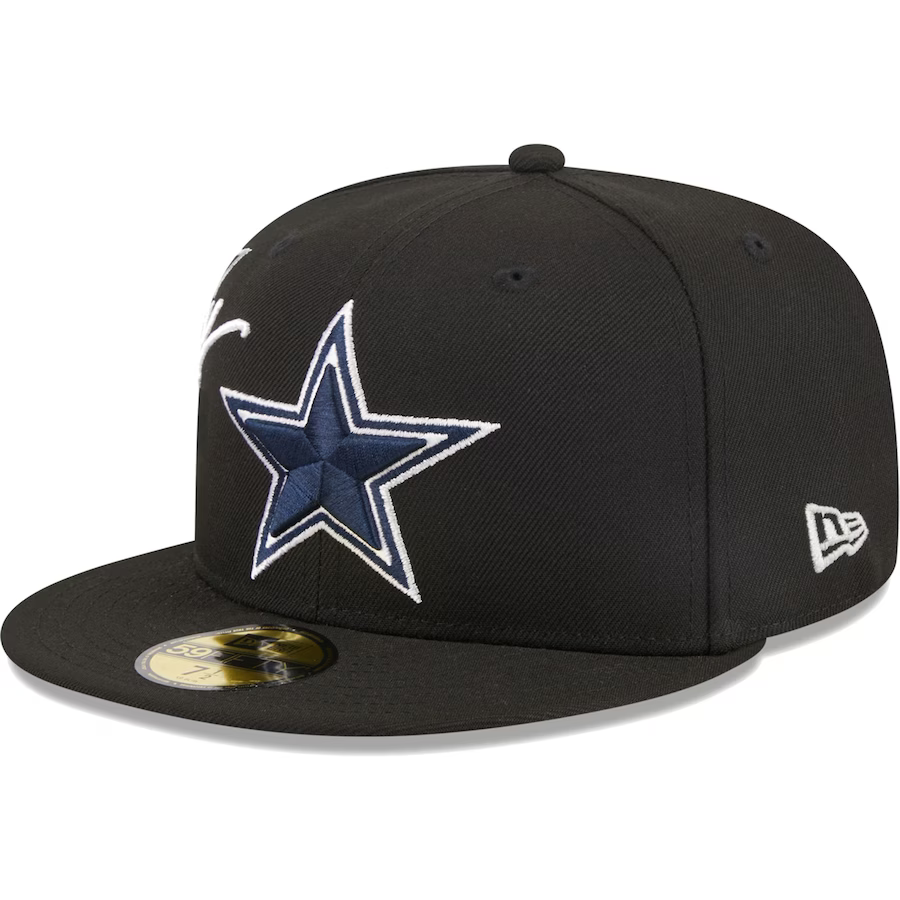 New Era Dallas Cowboys Black Neon Emblem 2023 59FIFTY Fitted Hat