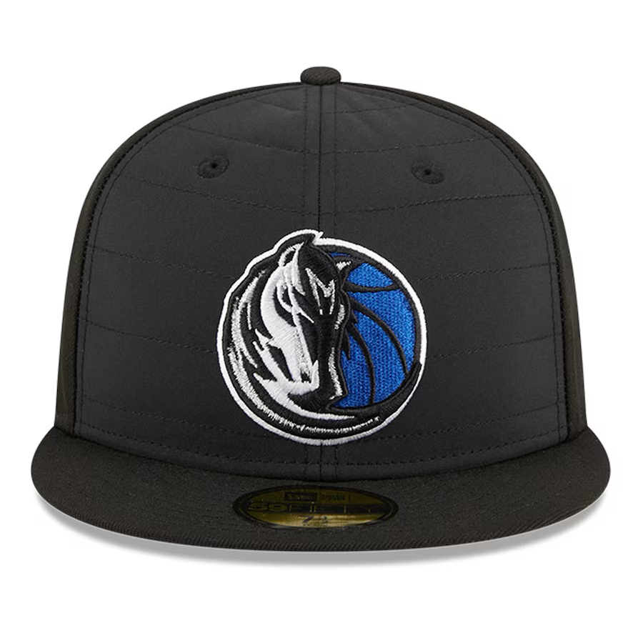 New Era Dallas Mavericks Black Quilt 2023 59FIFTY Fitted Hat