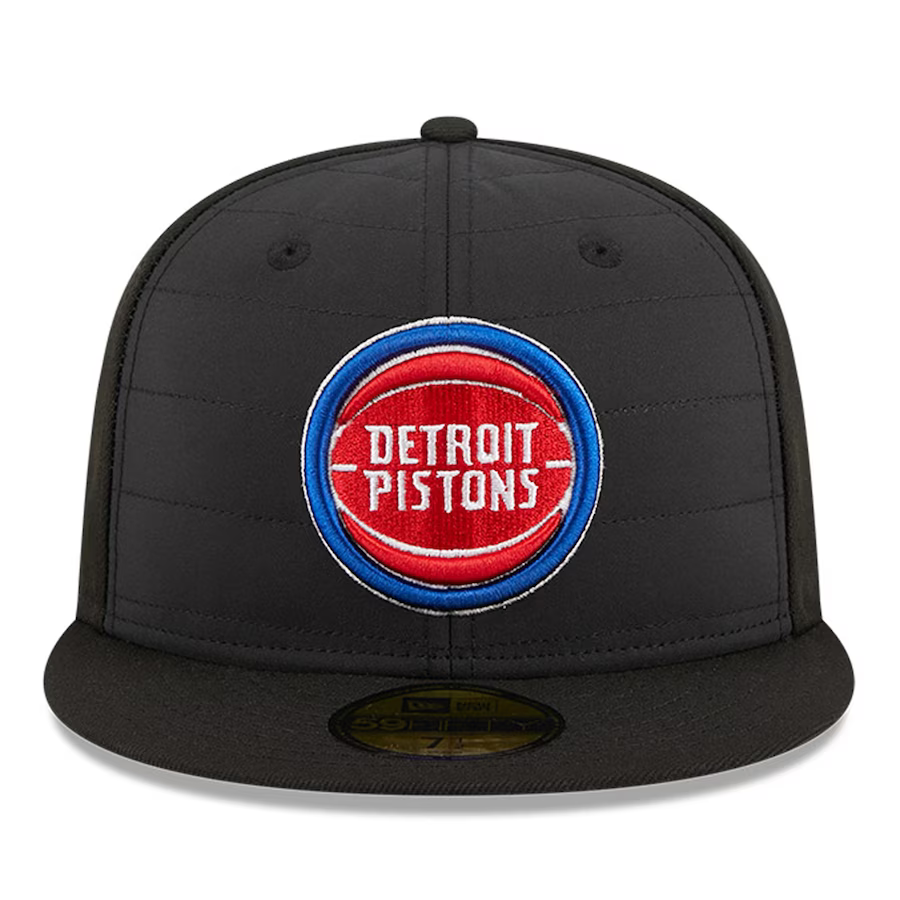 New Era Detroit Pistons Black Quilt 2023 59FIFTY Fitted Hat