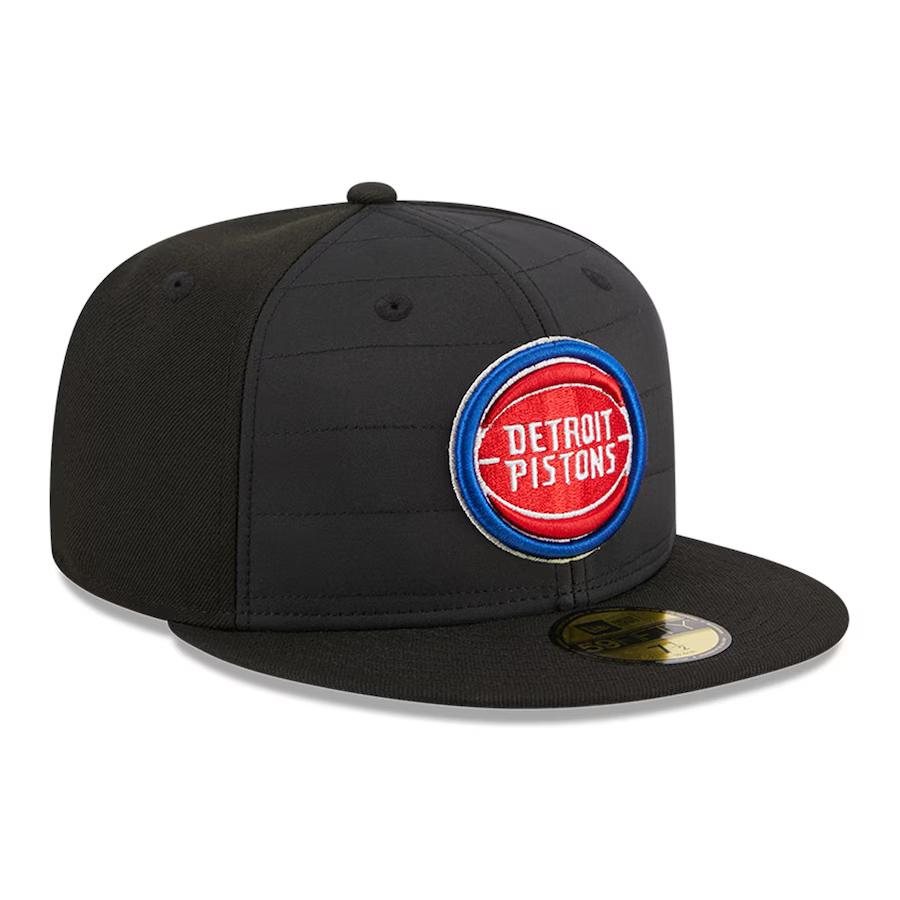 New Era Detroit Pistons Black Quilt 2023 59FIFTY Fitted Hat