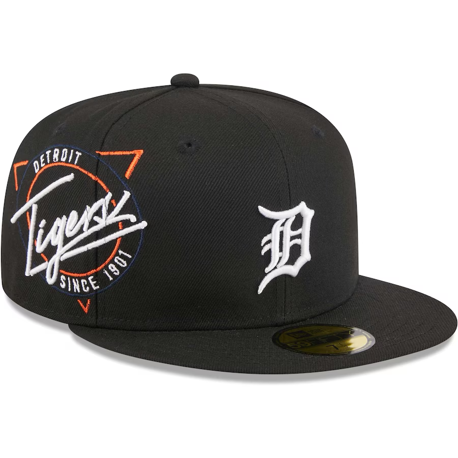 New Era Detroit Tigers Black Neon Emblem 2023 59FIFTY Fitted Hat