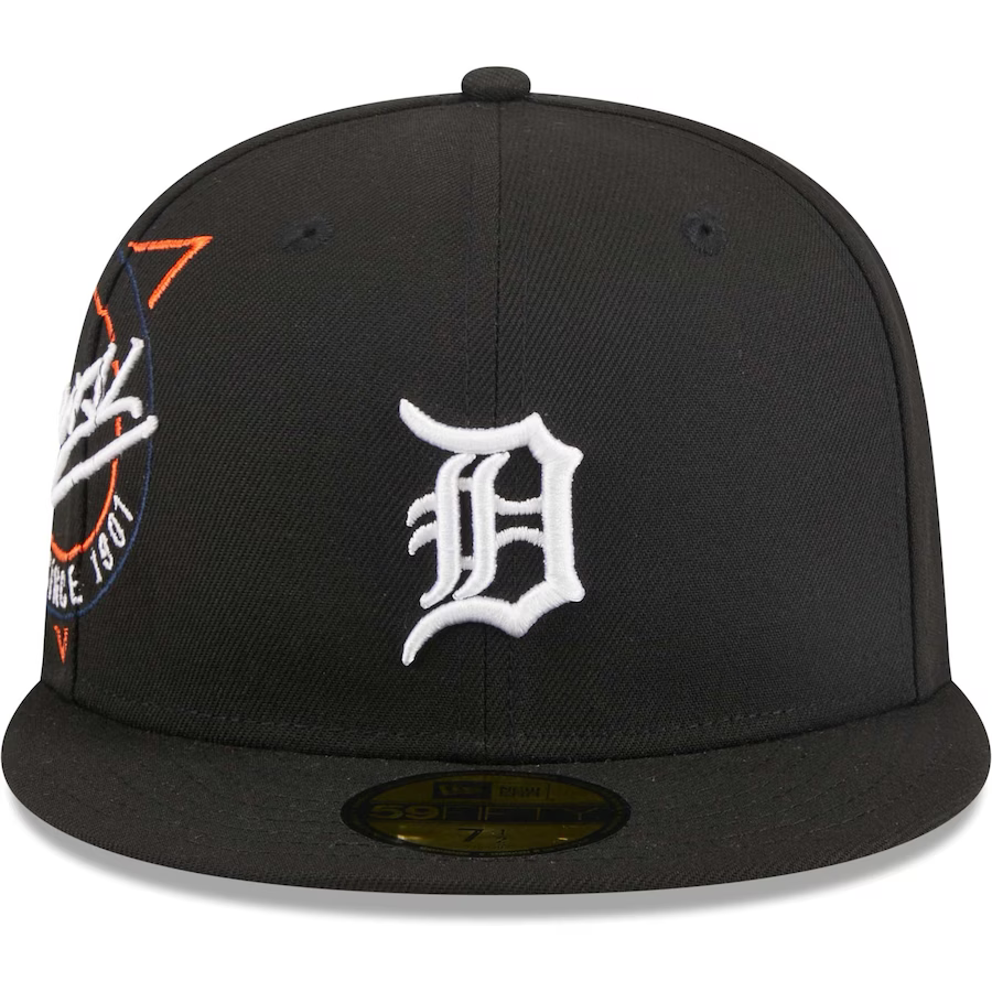 New Era Detroit Tigers Black Neon Emblem 2023 59FIFTY Fitted Hat