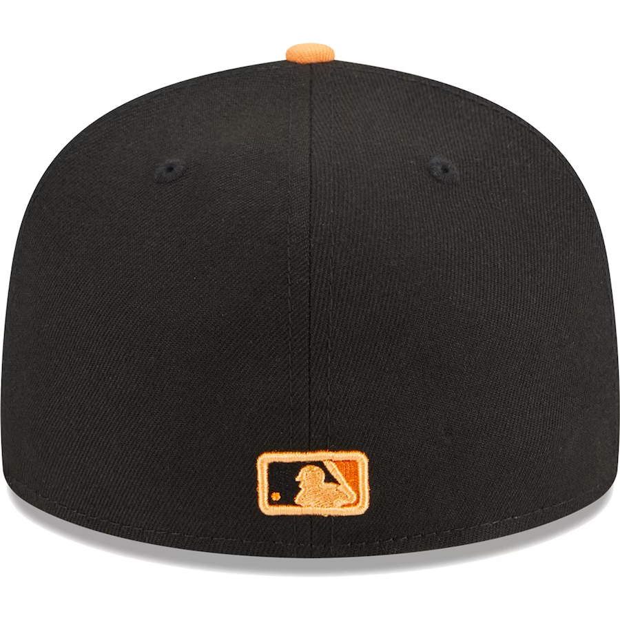 New Era Detroit Tigers Black/Orange Pastel Undervisor 2023 59FIFTY Fitted Hat