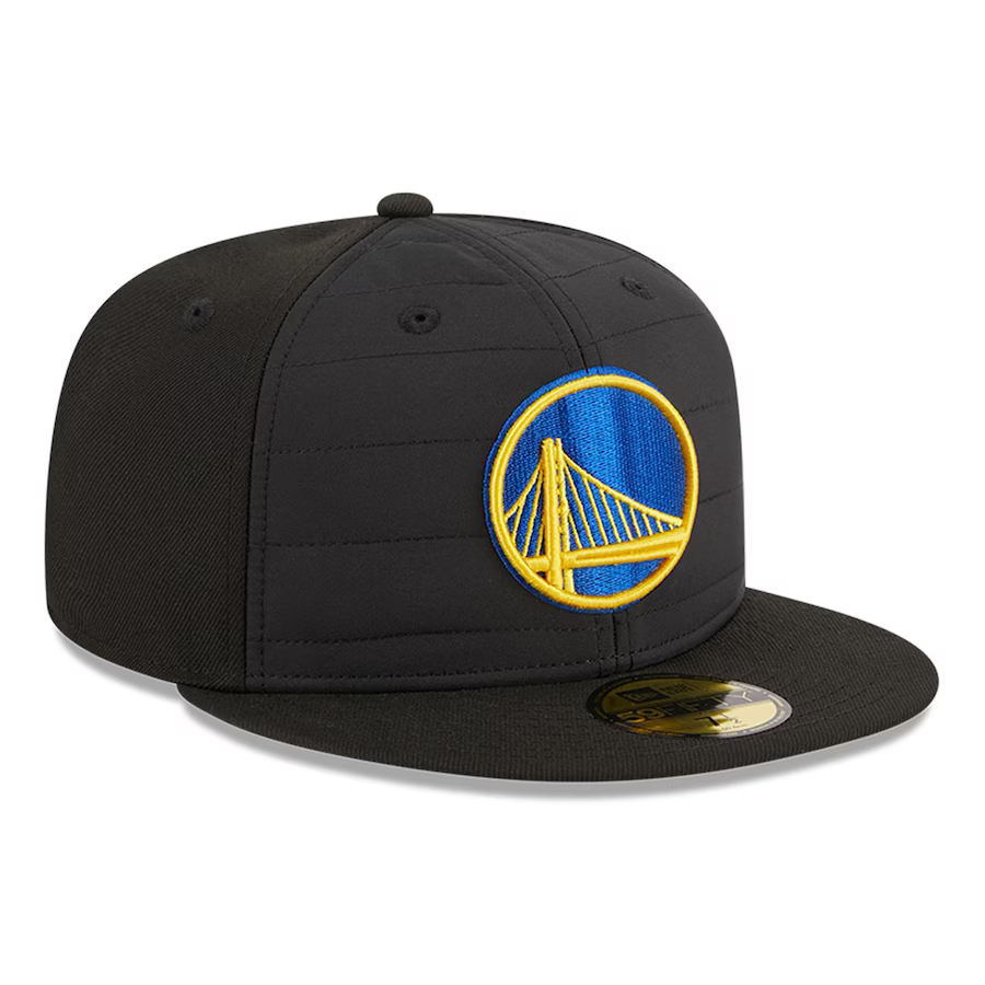 New Era Golden State Warriors Black Quilt 2023 59FIFTY Fitted Hat