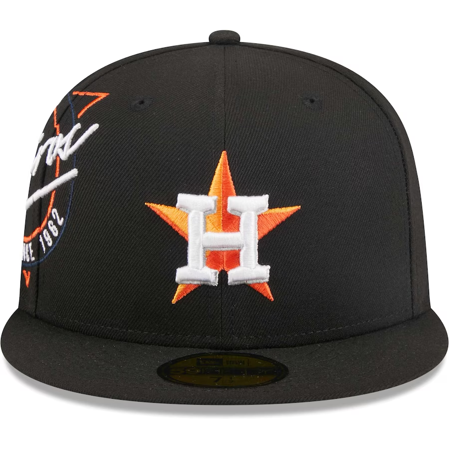 New Era Houston Astros Black Neon Emblem 2023 59FIFTY Fitted Hat