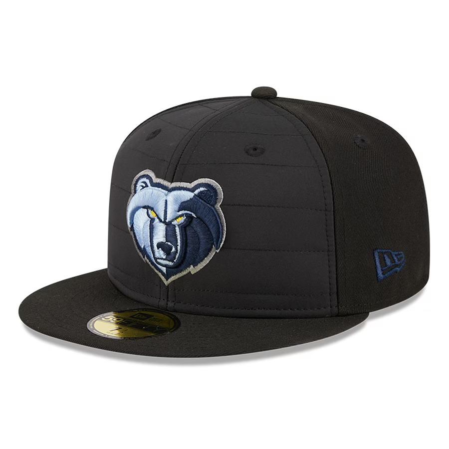 New Era Memphis Grizzlies Black Quilt 2023 59FIFTY Fitted Hat