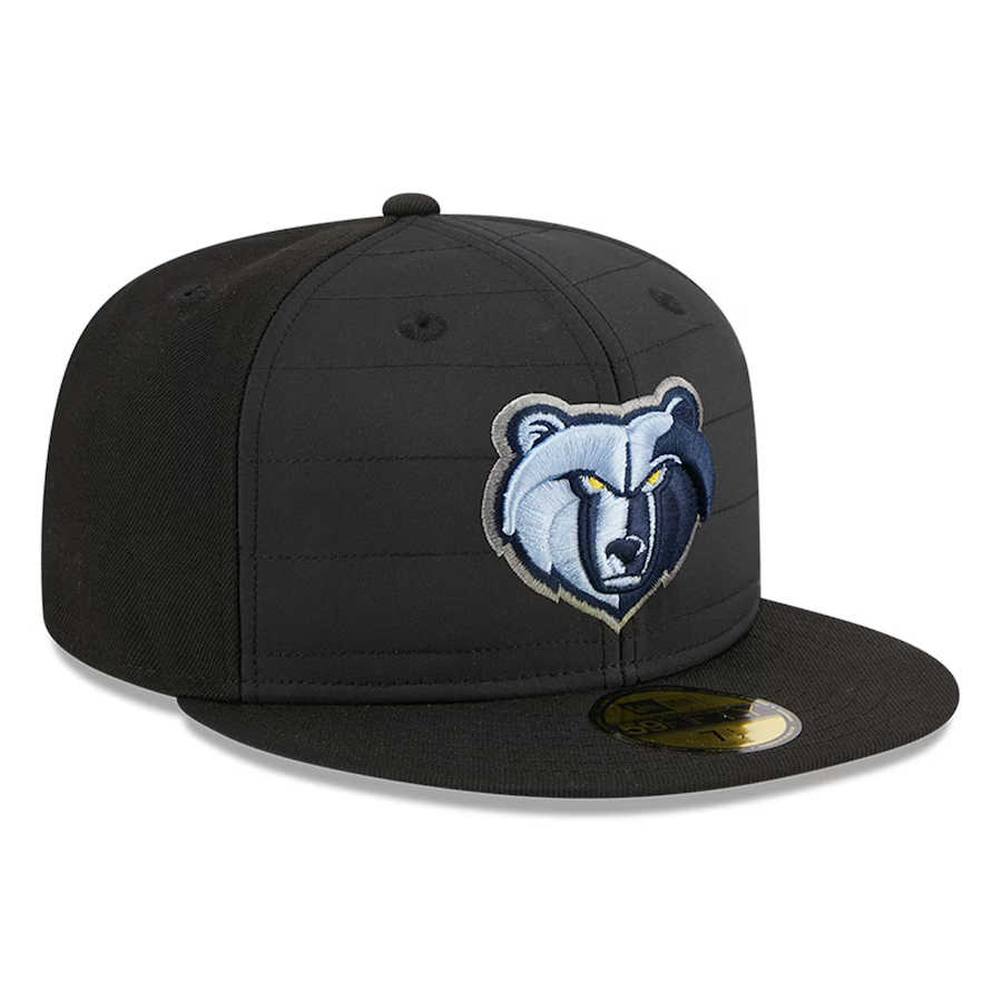 New Era Memphis Grizzlies Black Quilt 2023 59FIFTY Fitted Hat
