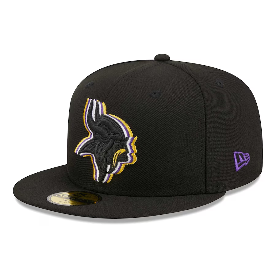 New Era Minnesota Vikings Triple Outline 2023 59FIFTY Fitted Hat
