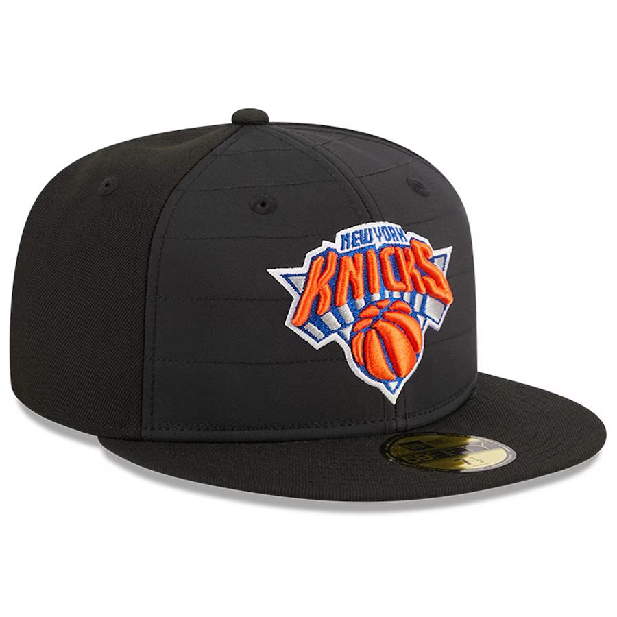 New Era New York Knicks Black Quilt 2023 59FIFTY Fitted Hat