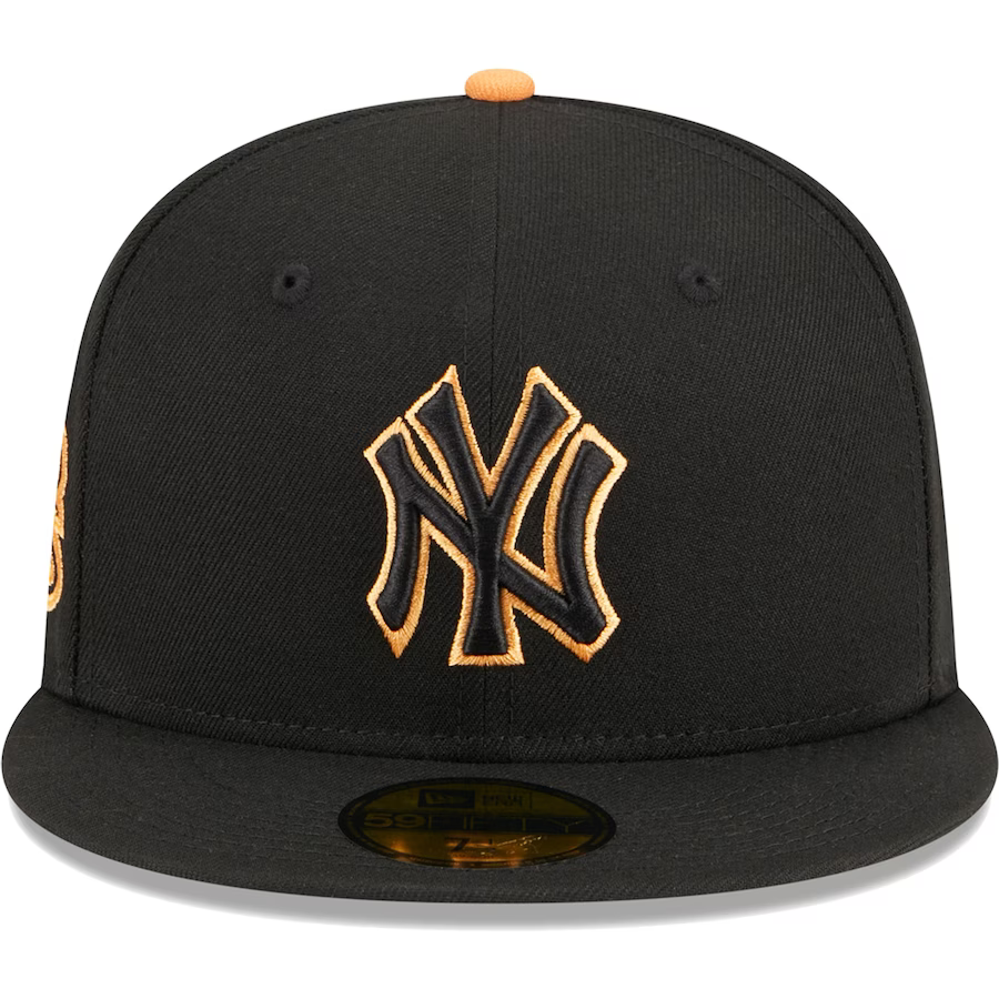 New Era New York Yankees Black/Orange Pastel Undervisor 2023 59FIFTY Fitted Hat