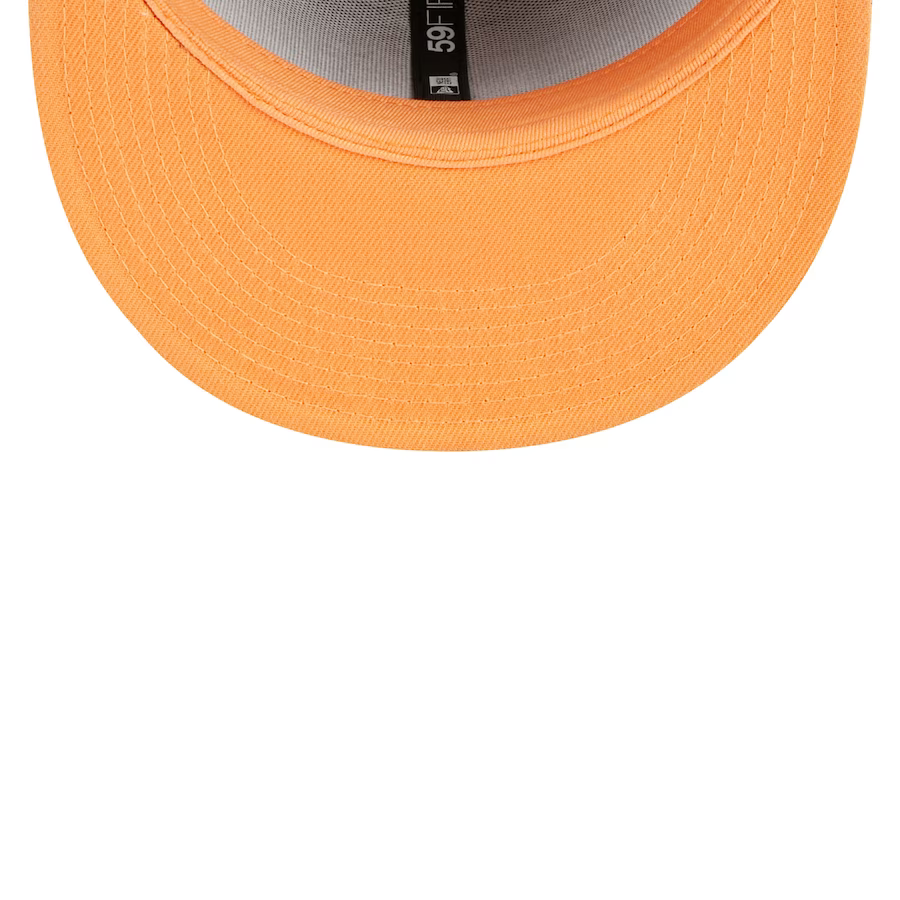 New Era New York Yankees Black/Orange Pastel Undervisor 2023 59FIFTY Fitted Hat