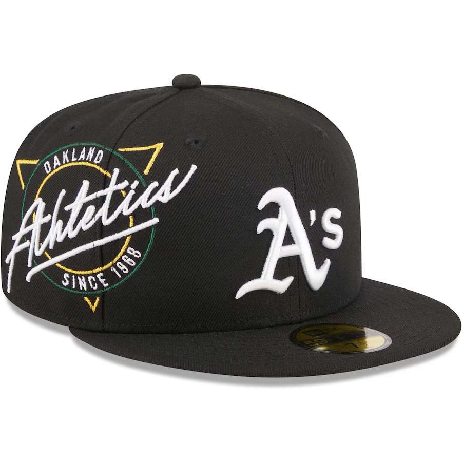 New Era Oakland Athletics Black Neon Emblem 2023 59FIFTY Fitted Hat