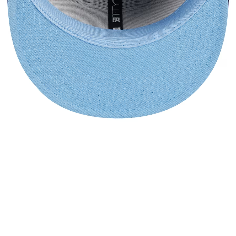 New Era Philadelphia Phillies Black/Baby Blue Pastel Undervisor 2023 59FIFTY Fitted Hat