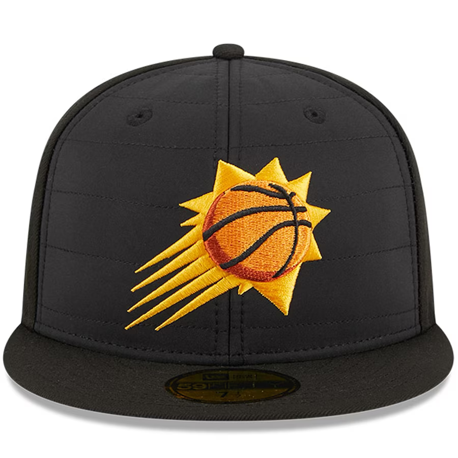 New Era Phoenix Suns Black Quilt 2023 59FIFTY Fitted Hat