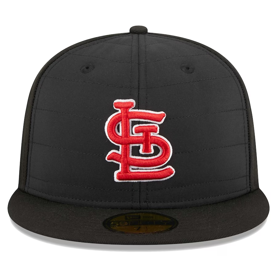 New Era St. Louis Cardinals Black Quilt 2023 59FIFTY Fitted Hat