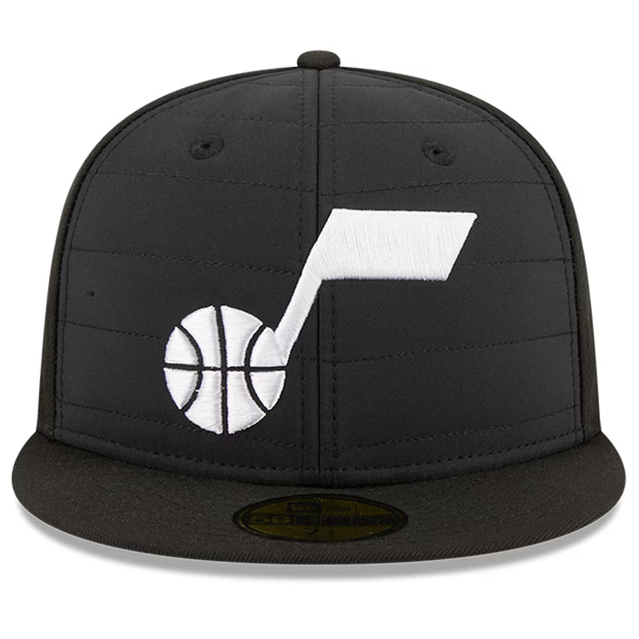 New Era Utah Jazz Black Quilt 2023 59FIFTY Fitted Hat