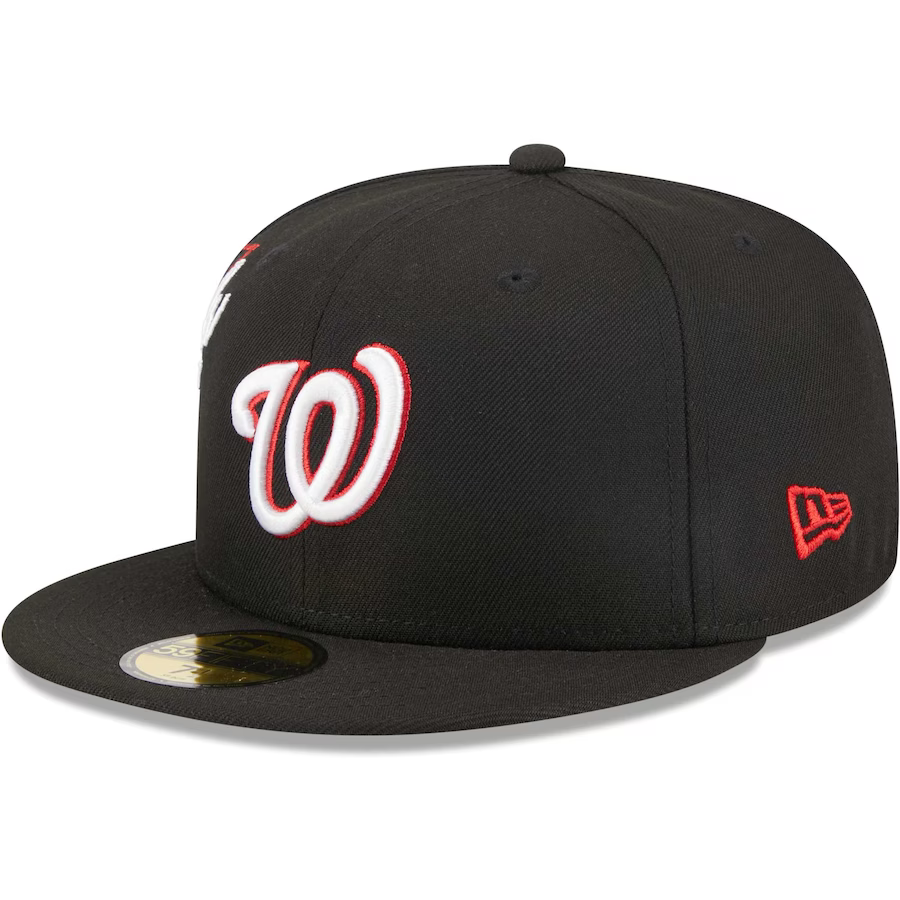 New Era Washington Nationals Black Neon Emblem 2023 59FIFTY Fitted Hat