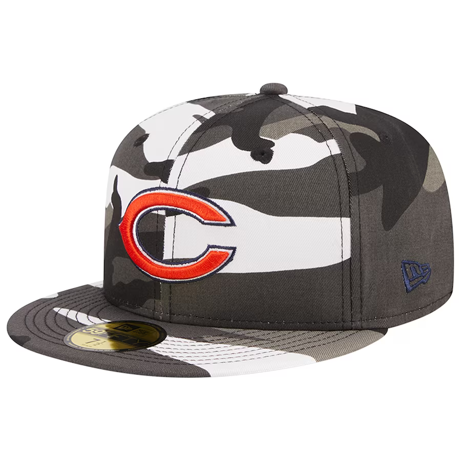 New Era Chicago Bears Urban Grey Camo 2023 59FIFTY Fitted Hat