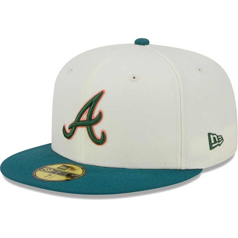 New Era Atlanta Braves Chrome Evergreen 2023 59FIFTY Fitted Hat
