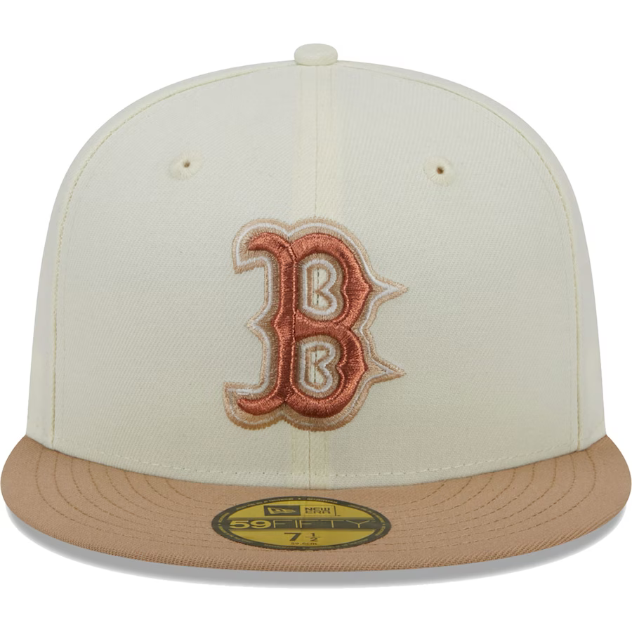 New Era Boston Red Sox Chrome/Camel Rust Undervisor 59FIFTY Fitted Hat