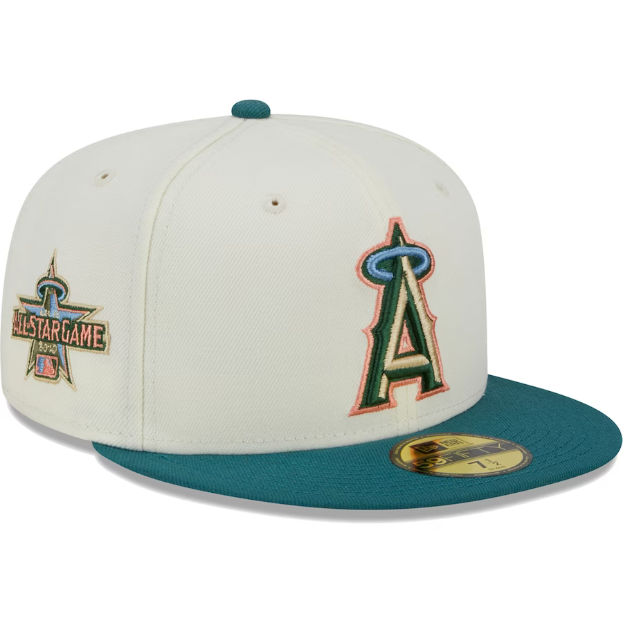 New Era 59Fifty Anaheim Angels The Elements Air Fitted Hat Chrome